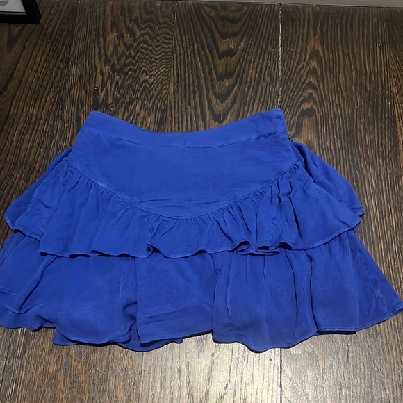 Becky Ruffle Tier Skirt in Cobalt superdown size xs - Picture 3 of 5